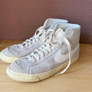 Nike Blazer Mid Vintage Suede Sneakers Women’s 11.5 Ivory Cream – Rare Size
